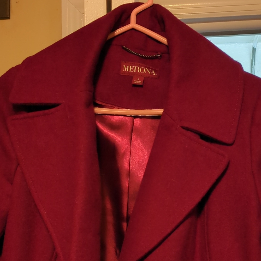 Merona Women's Deep Red Trench Coat